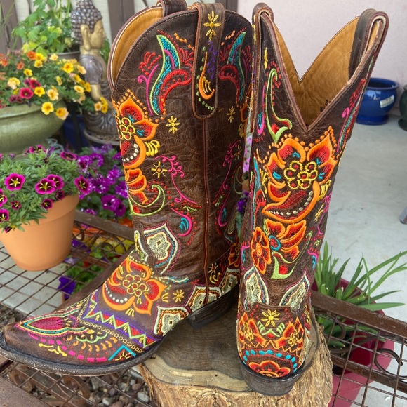 Stunning!!!! Old Gringo Olivia Boots sz 8.5 - Picture 5 of 7